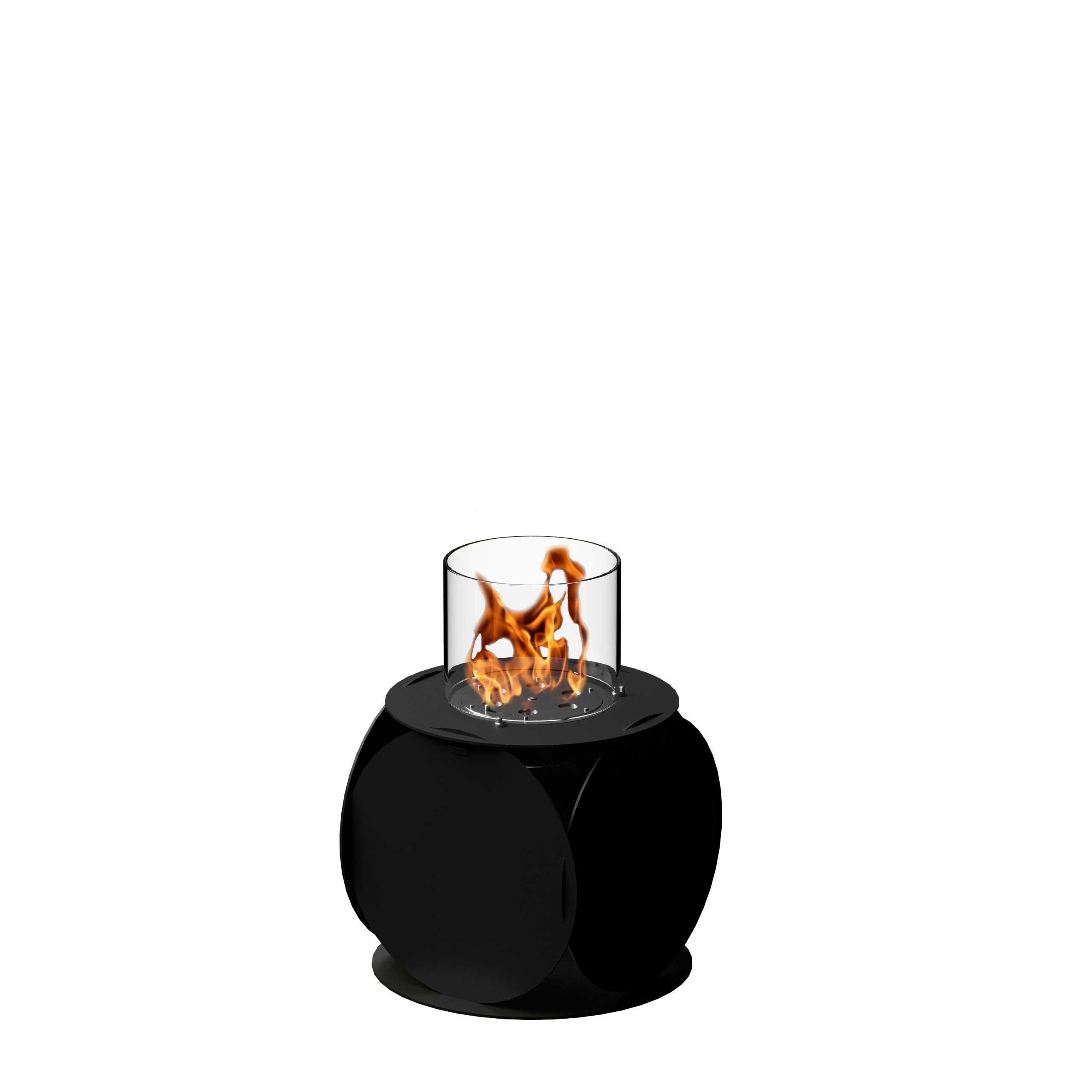 Lira bioethanol fire pit by GlammFire with modern circular design