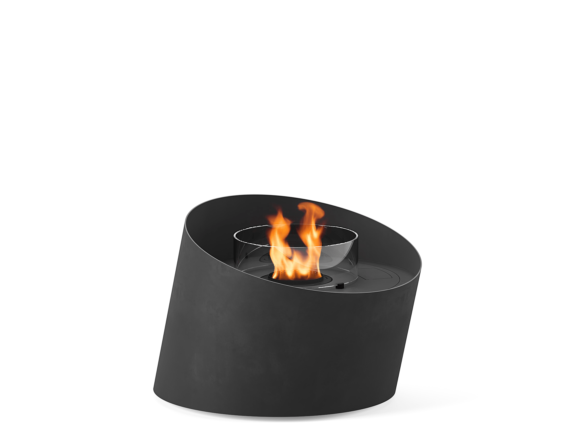 Contour bioethanol fireplace by GlammFire with sleek minimalistic design