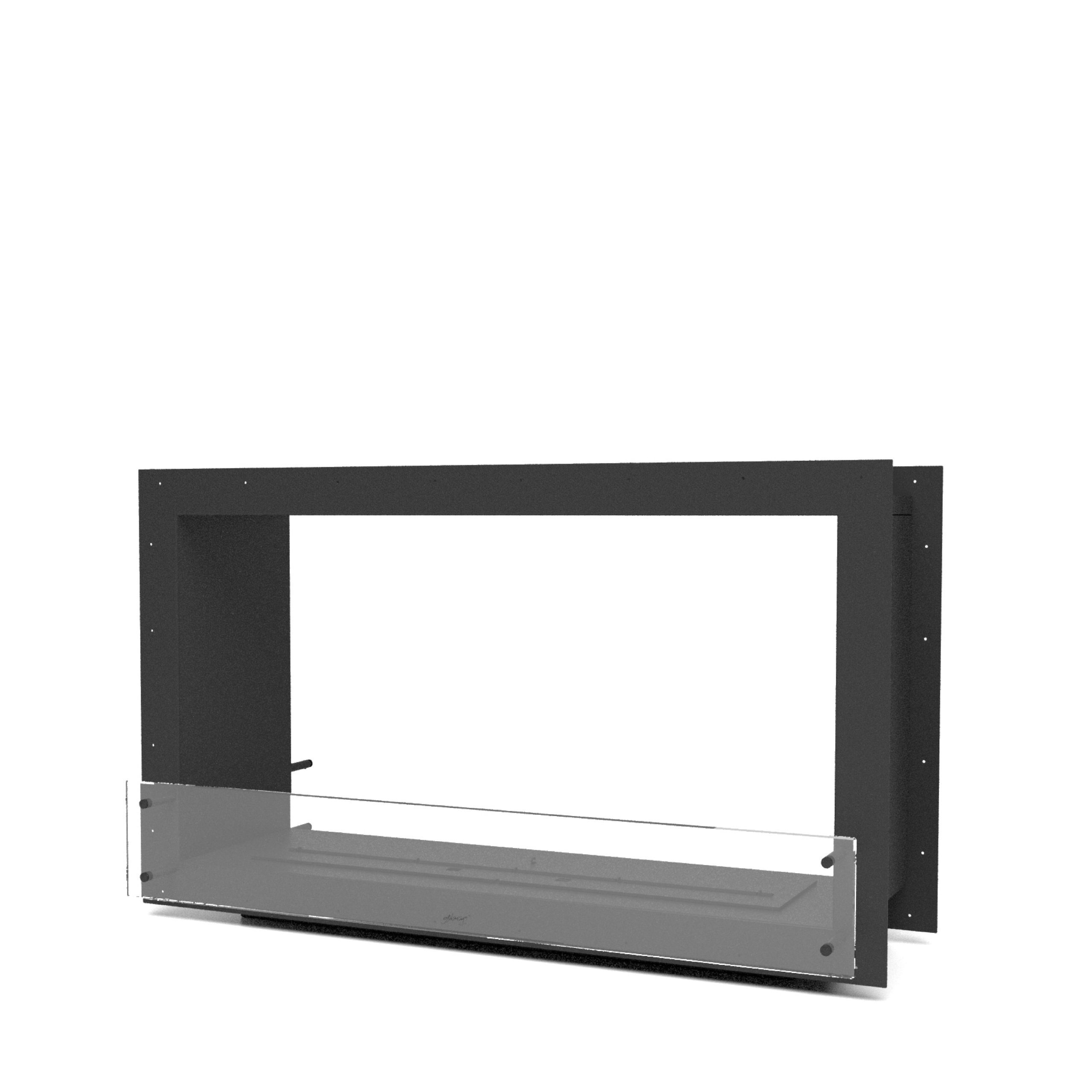 GlammBox bioethanol fireplace with a sleek modern design, perfect for creating a warm and stylish ambiance in any living space.