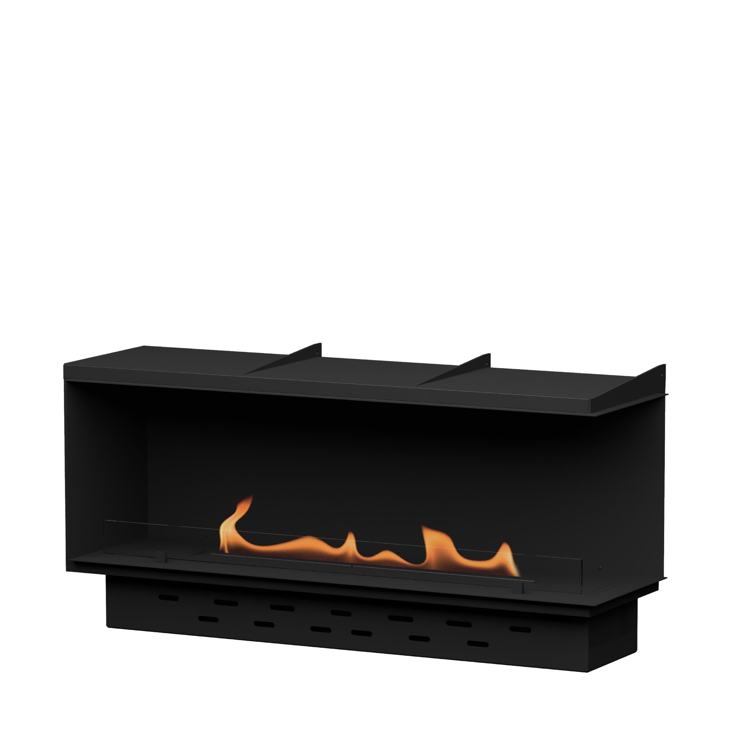 GlammBox bioethanol fireplace with a sleek modern design, perfect for creating a warm and stylish ambiance in any living space.