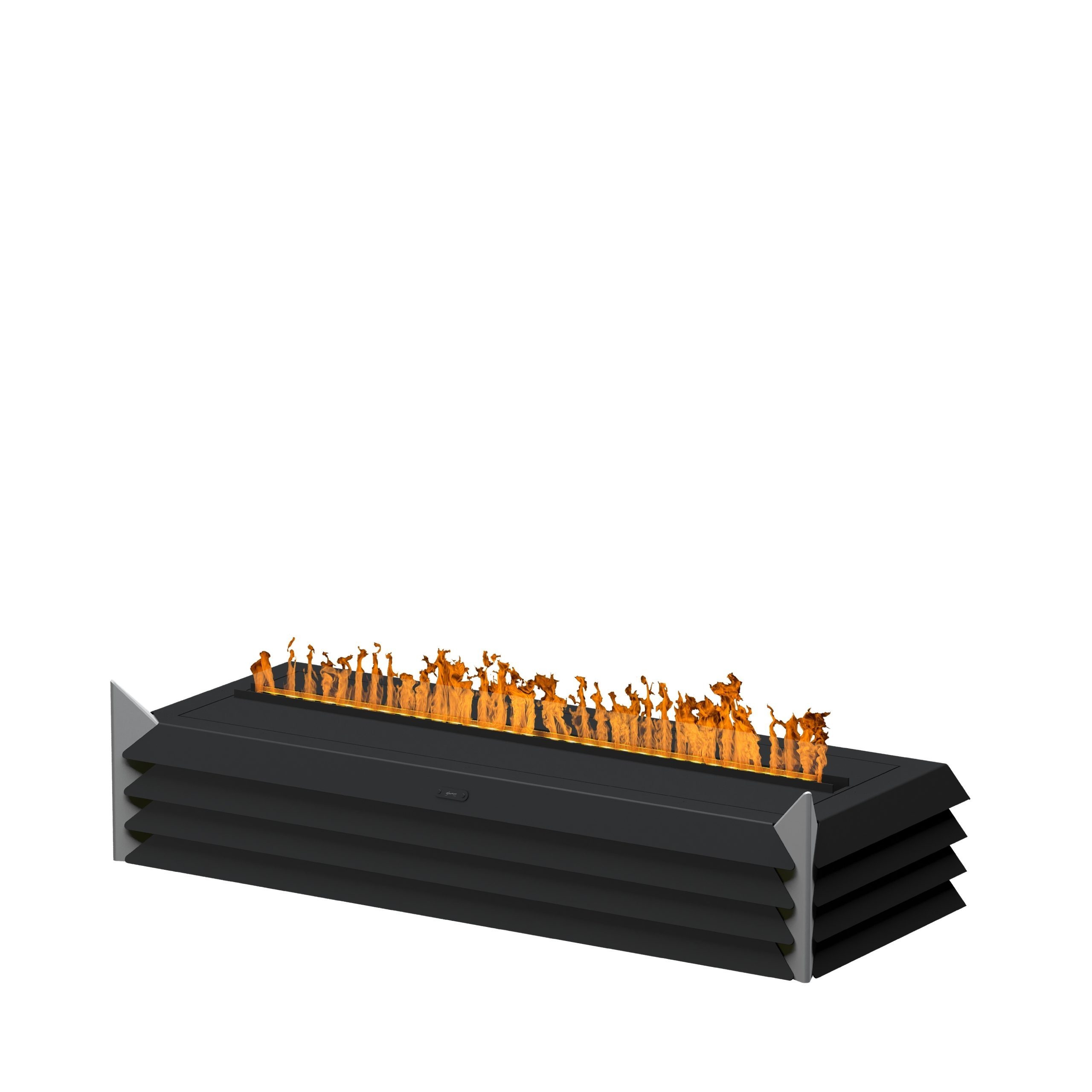 Modern and stylish York electric fireplace from GlammFire, featuring a sleek design and realistic flame effect, ideal for both indoor and outdoor spaces.