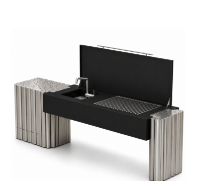 La Bohème barbecue by GlammFire with sleek modern design and premium materials for luxury outdoor cooking.