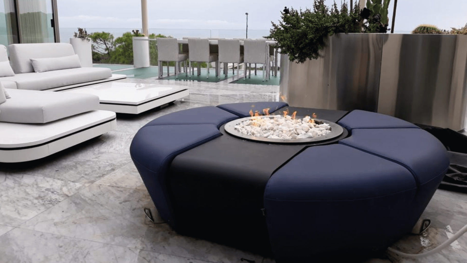 Fire Pit Circus in a private residence in France.